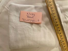 Nicky Velour Blanc petit