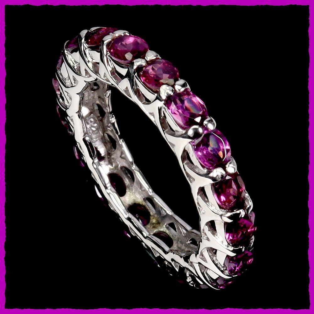 Anelli: Rhodolith Garnet Ringe 925 Silber – Nuovo e nell'imballaggio originale da Oberglatt ZH venduto da Goldfee1 1