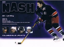 Rick Nash 1984- Blue Jackets Autogramm signiert 15x21cm Foto