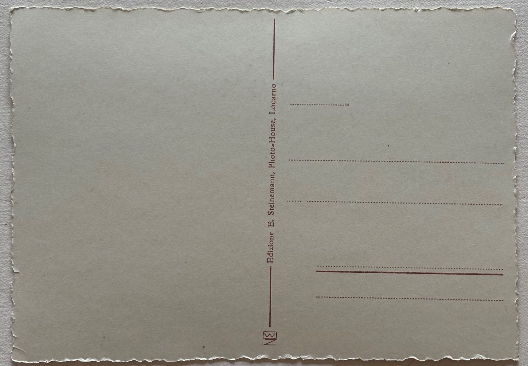 Cartoline postali: E. Steinemann - Locarno Lago Maggiore – Usato da Frauenfeld venduto da Merk52 1