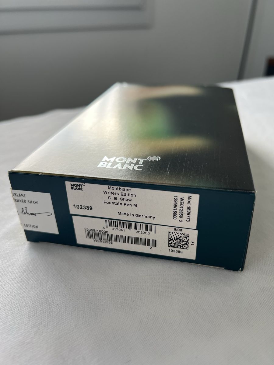Montblanc Stifte & Marker: Montblanc Writers Edition G.B. Shaw NEU – Neu und originalverpackt aus Roggwil BE von and_sl26 4