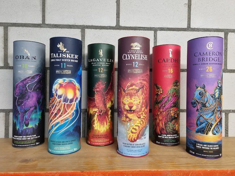 Bevande alcoliche: 6 WHISKYS DIAGEO "SPECIAL RELEASES SET 2022" – Nuovo e nell'imballaggio originale da Meggen venduto da baerli1976 1