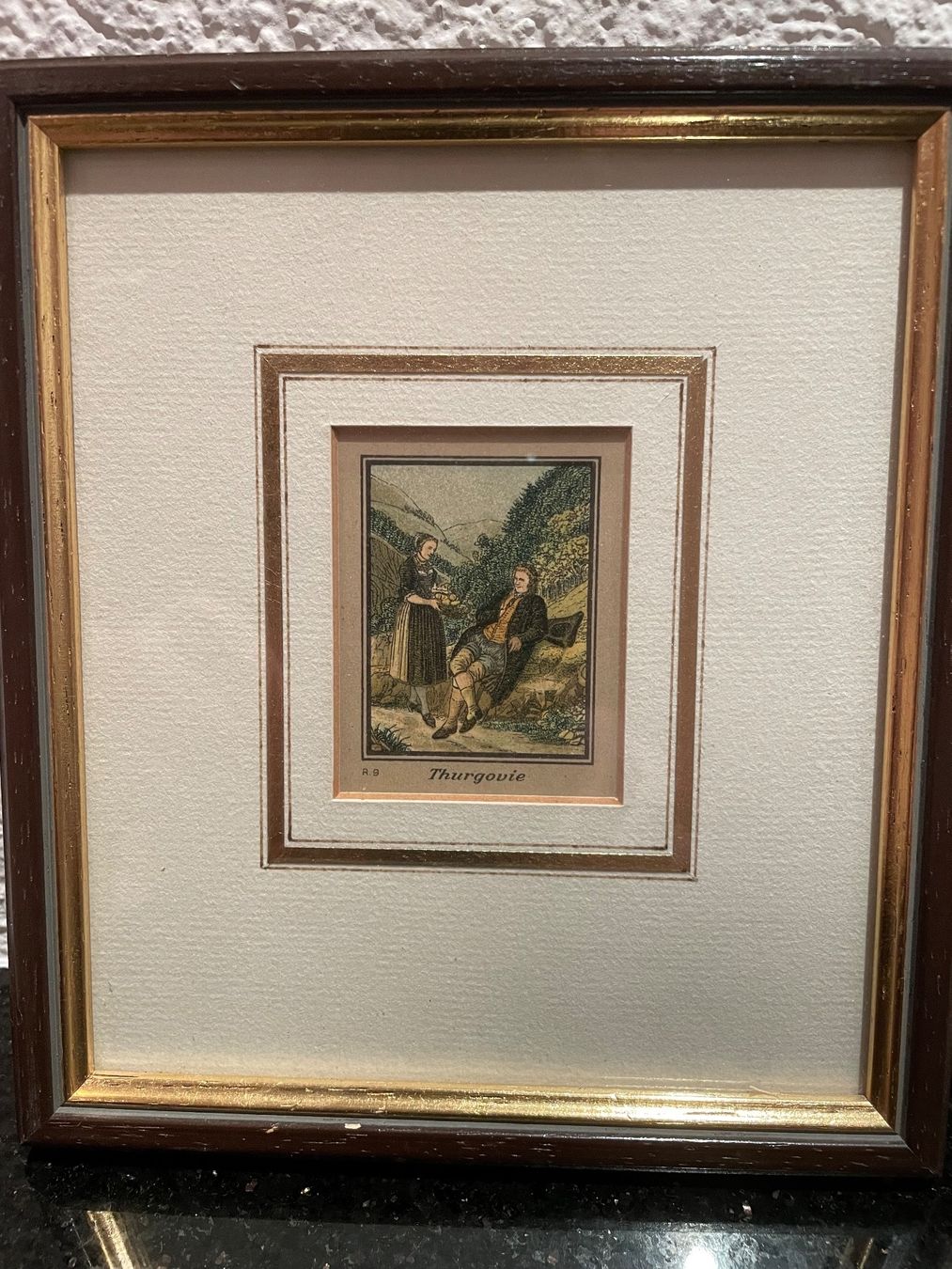 Foto & Immagini: 3 schöne Vintage Bilder mit Blattgold – Usato da Niederweningen venduto da baghirac 2