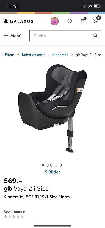 Sièges auto: GB Vaya Kindersitz/ Autositz/ Isofix – D'occasion à Meilen par sarah1401 1