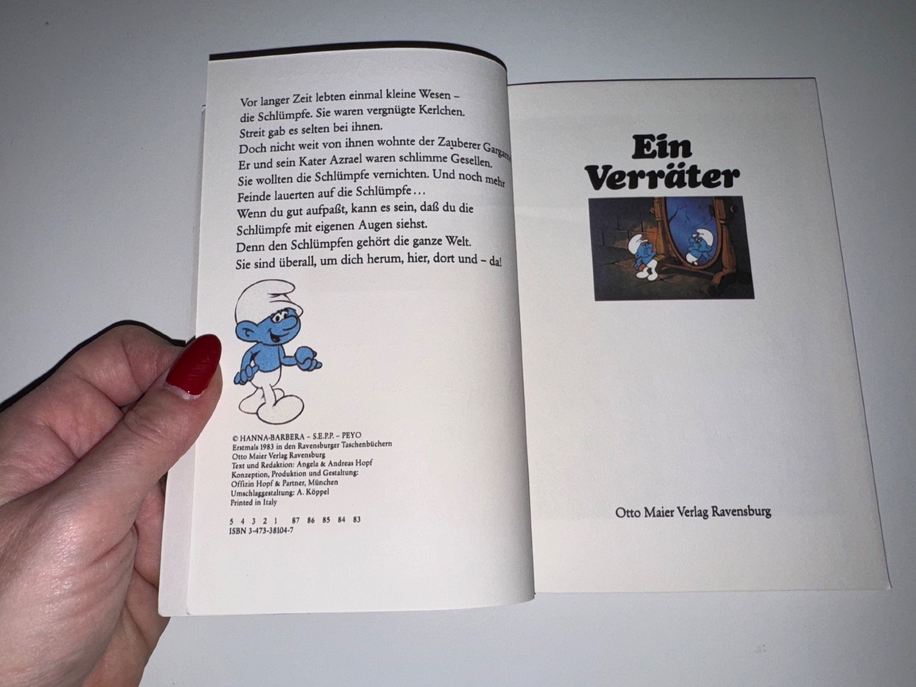 Libri: BUCH: Die Abenteuer der Schlümpfe, Ein Verräter – Usato da Grosswangen venduto da Kleine.Knoepfe 2