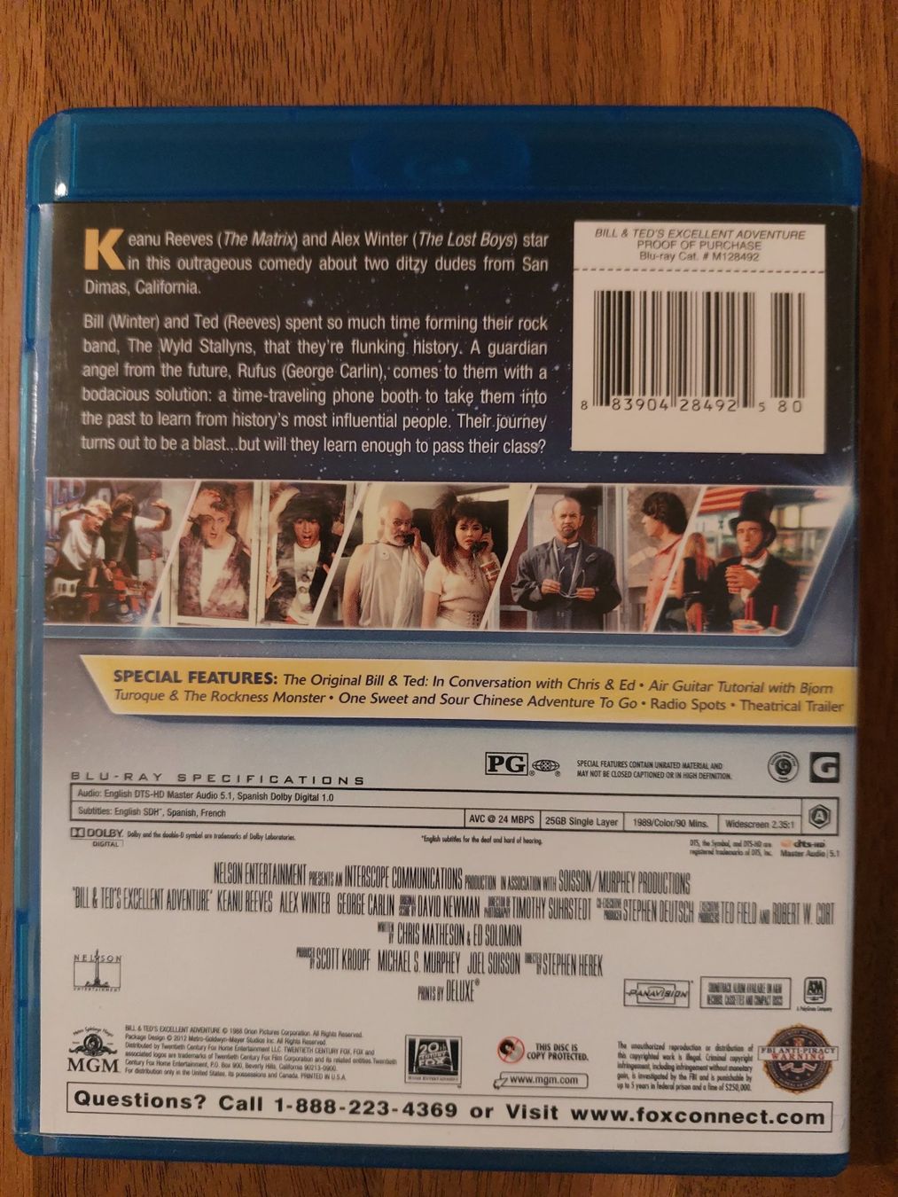 Tutti i DVDs: Blu Ray - Bill & Ted's Excellent Adventure (1989) – Usato da Rheinfelden venduto da FilmAuktion 1