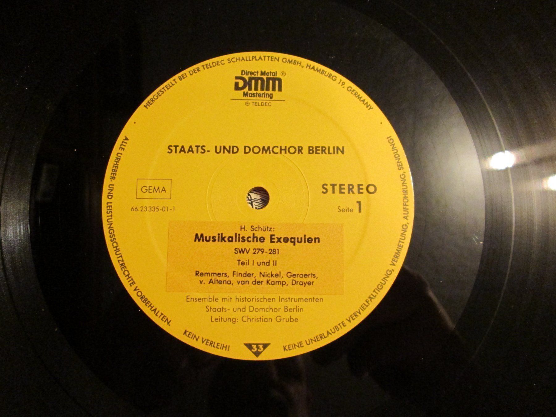 Dischi in vinile: Disque Vinyle Heinrich Schütz & J.S.Bach – Usato da la Chaux-de-Fonds venduto da Lampe 1