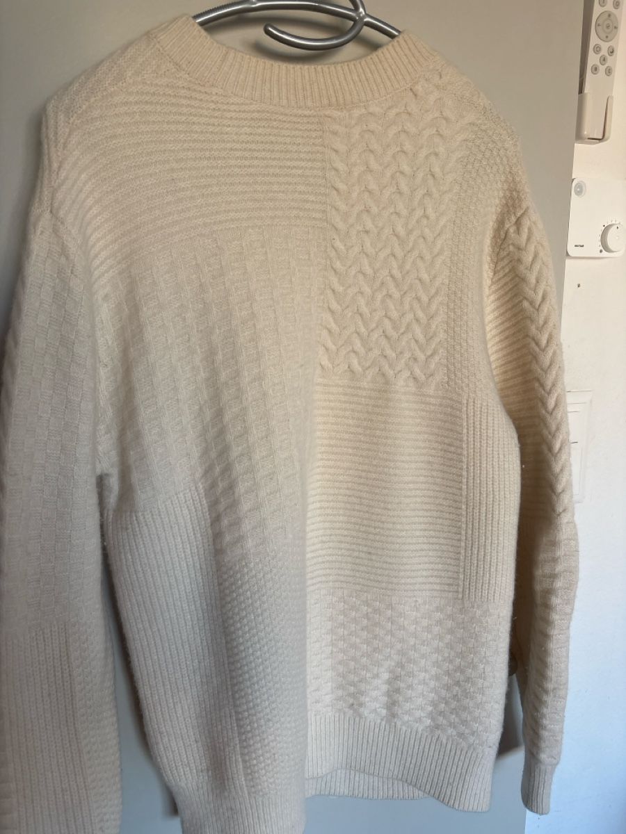Pullover & Sweatshirts: Pull Fursac en maille texturée, blanc, taille S – Gebraucht aus GENÈVE von Gaasss 2
