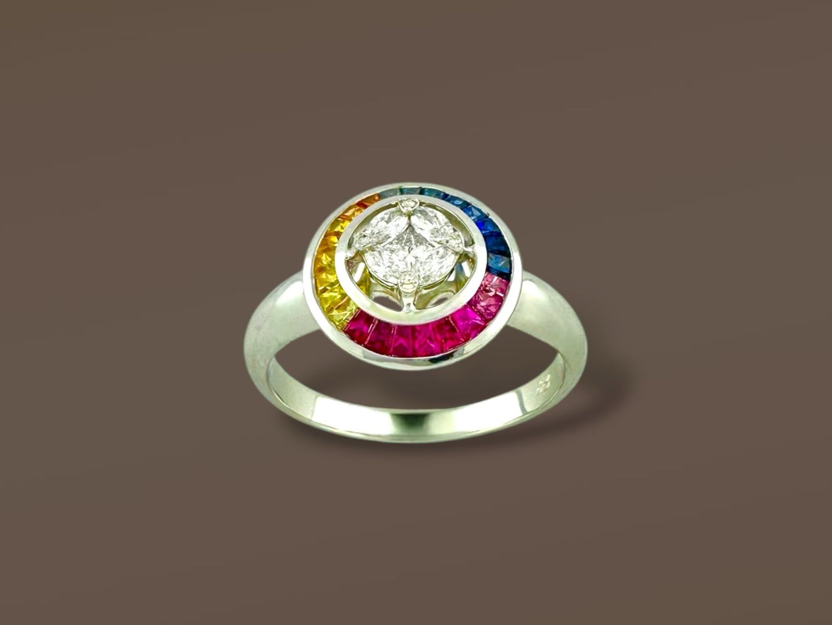 Bagues: Rainbow Saphir - Diamant - Ring – D'occasion à Zuzwil SG par artimmo 2