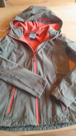 „46 NORD Softshelljacke Damen – Grösse 36 – Grün / Koralle –