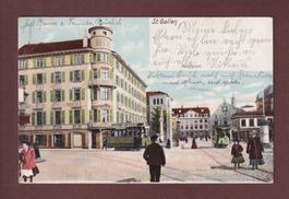 ST. GALLEN - Hechtplatz - Tram - 1905