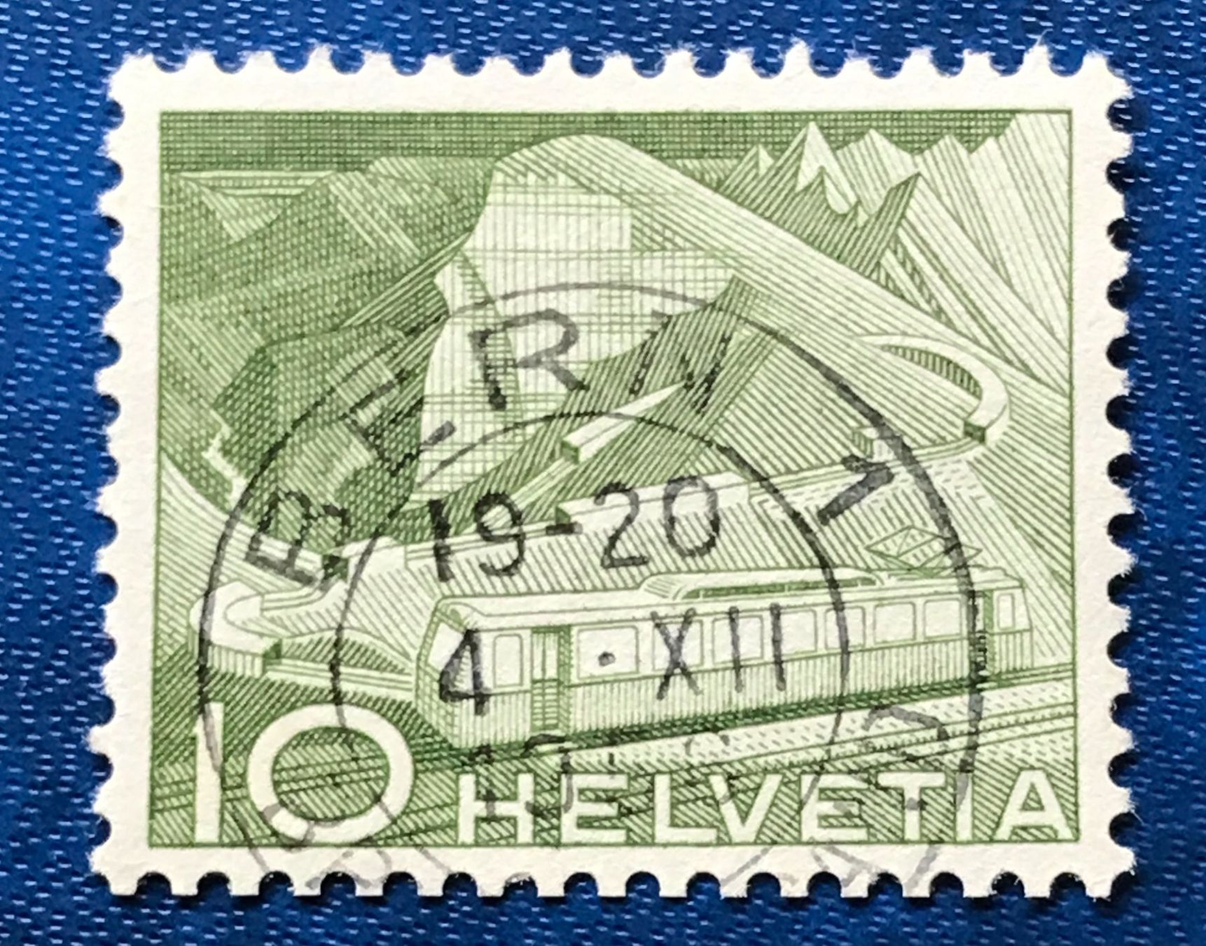 Alle Briefmarken: Nr.299 mit Stempel Bergbahn  1949    – Gebraucht aus Aarau von Billa007