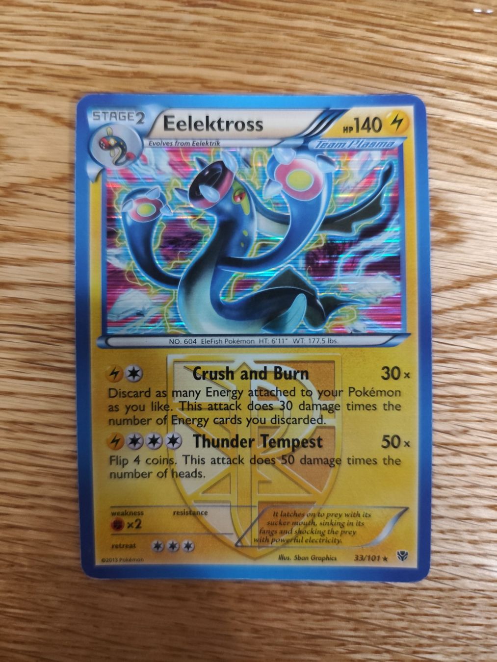 Pokémon Carte collezionabili: Pokemon Eelektross Black & White Plasma Blast holo – Nuovo (secondo la descrizione) da Winterthur venduto da SMOKY062