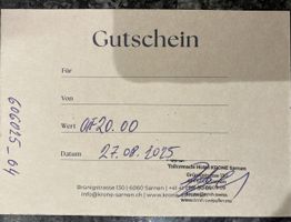 Gutschein Hotel Krone Sarnen - CHF 20.00 / zum halben Preis!