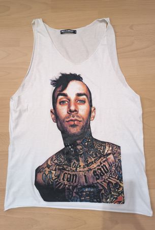 Travis Barker Tank Top - Ibiza Clubbers Shirt, Gr. M, Punk