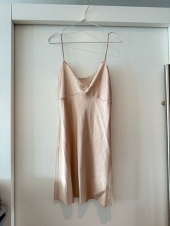 Zara Seidenkleid, XS, Rosa, Minikleid, Sommerkleid
