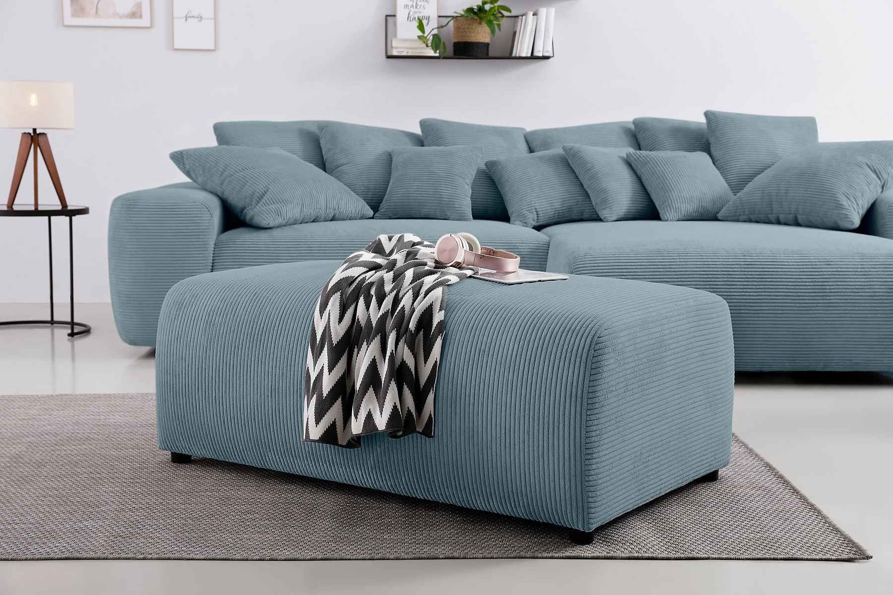 Hocker: Home affaire Hocker Riveo, mit Boxspringfederung, Cord-Bezug – Neu und originalverpackt aus Sevelen von Stopglobal.