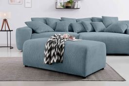 Home affaire Hocker Riveo, mit Boxspringfederung, Cord-Bezug