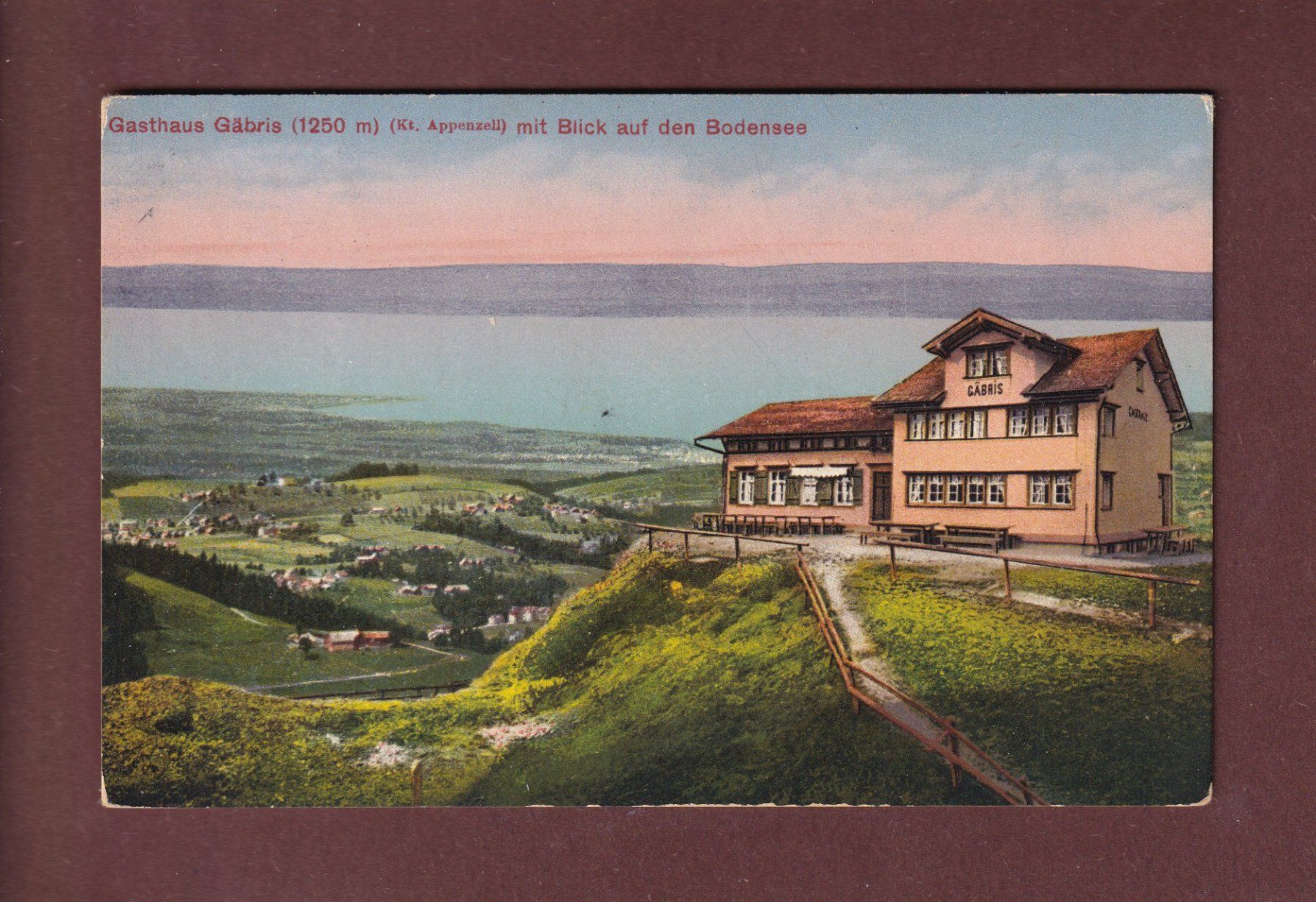Ansichtskarten: Gasthaus GÄBRIS - Bodensee – Gebraucht aus Pully von nicecards-shop