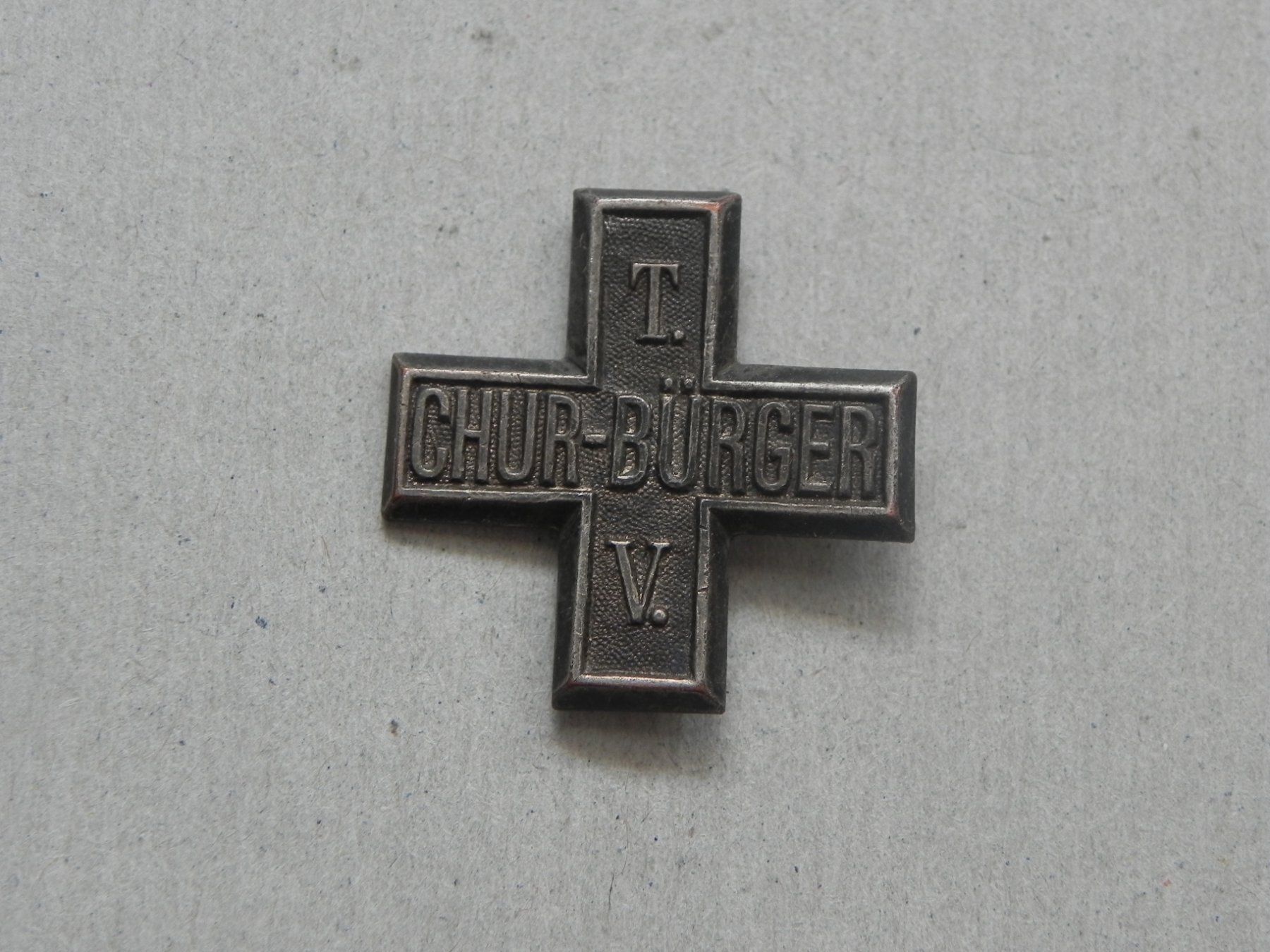 Placchette & Badge: Abzeichen Brosche Medaille Chur Graubünden GR ca. Jg. 1900 – Usato da Siebnen venduto da krimsie