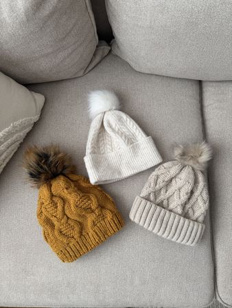 3x Winter beanie / Wintermütze