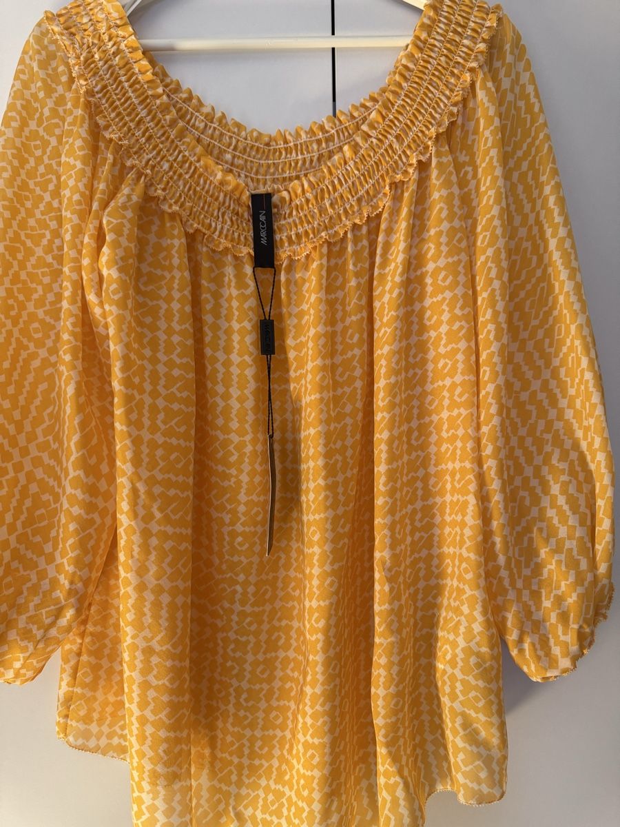 Marc Cain Camicette: Marc Cain 100% seiden Bluse New- Größe 4 – Nuovo e nell'imballaggio originale da Buchs SG venduto da am321