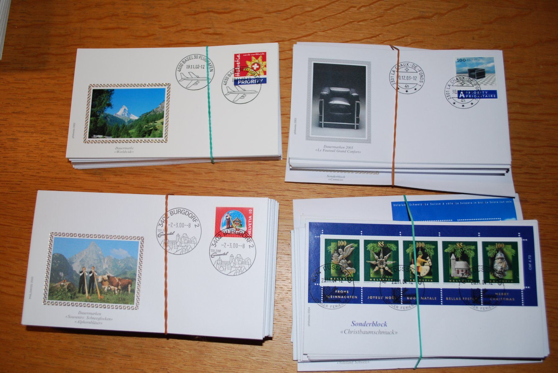 Enveloppes & pochettes d'envoi: Ersttagsbriefe von 1987 bis 2003 – D'occasion à Seedorf BE par grauerbaer2001 2