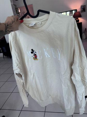 Disney Mickey Mouse Pullover Creme Grösse 10/M - Frühling