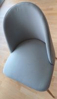 Stuhl Stoff grau Holzbeine guter Zustand