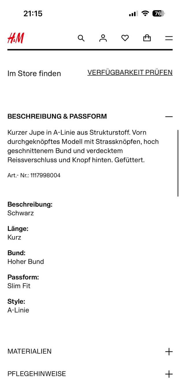 H&M Gonne: H&M Rock Jupe Gr.40 – Usato da Winterthur venduto da Bilure 5