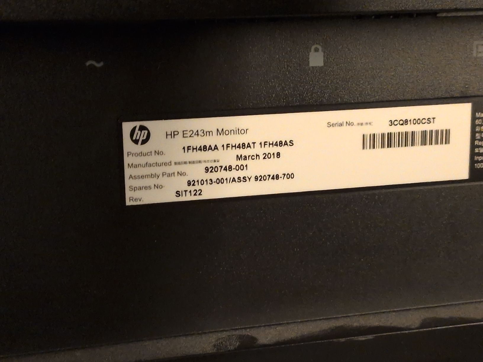 Hewlett Packard Monitore: 2 Ecrans HP E243m 23.8" bon état – Gebraucht aus Gland von Kyostal 2