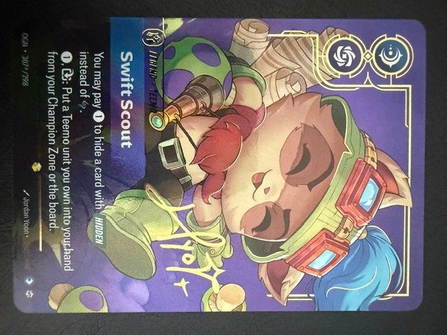 Cartoline: Teemo, Swift Scout (V.3 - Signed Showcase) Riftbound – Nuovo (secondo la descrizione) da Oftringen venduto da mar_9ktn