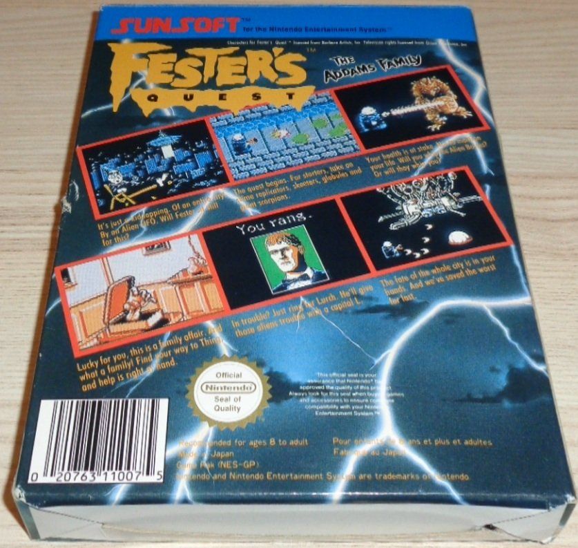 Giochi: Fester's Quest (NES) – Usato da Thun venduto da Gameparadise 1
