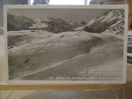 Abfahrt Morteratschgletscher Gletscher Bernina Postkarte  2