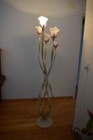 Vintage Stehlampe Blumen Design – 5-flammig Dekorativ selten