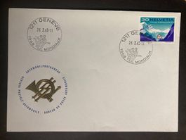 Schweiz 1968 Sonderstempel Genève Mondiaux San Bernardino 30