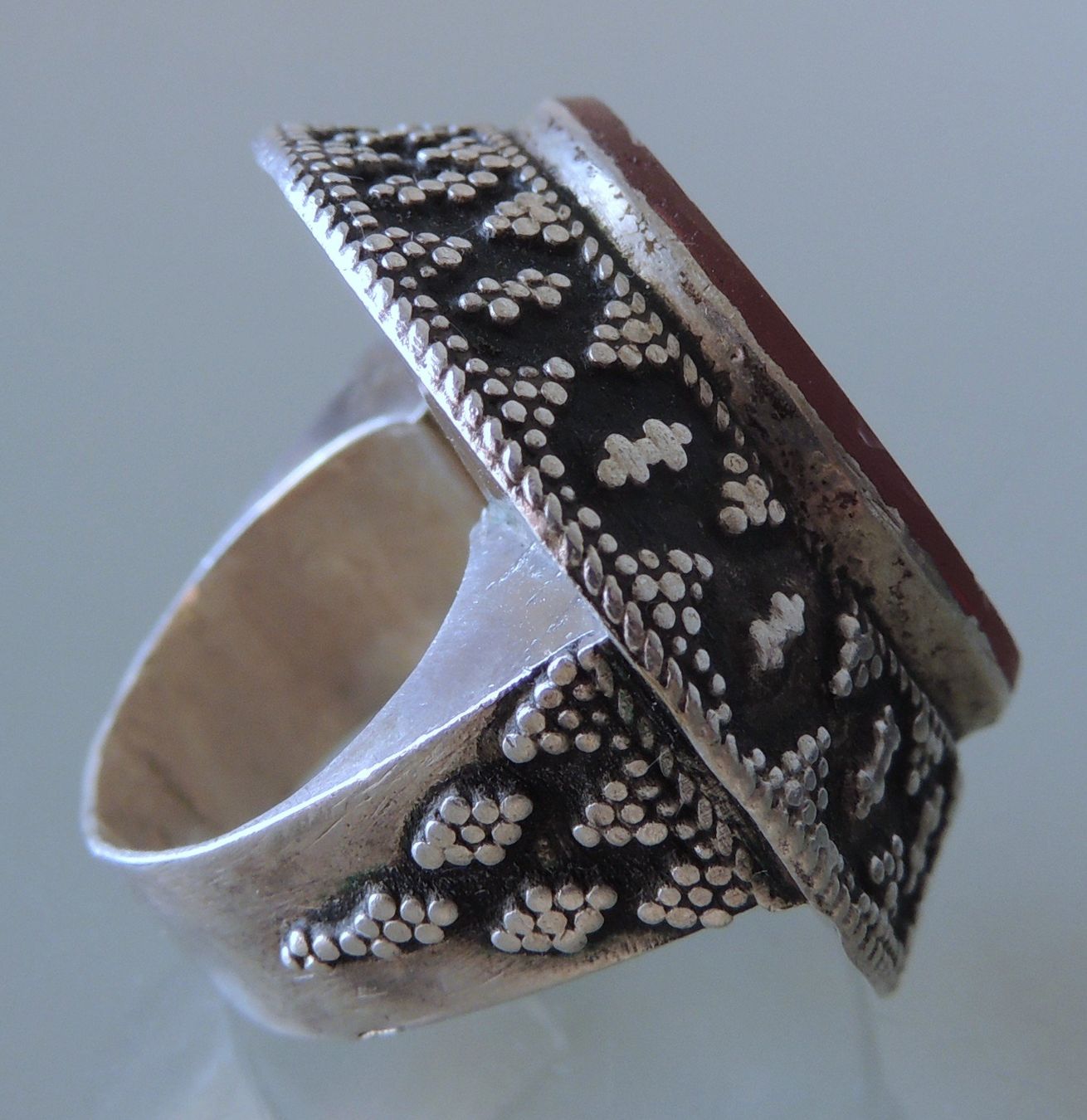 Anelli: Silber 800 Karneol Intaglio Fingerring Gr. 55 – Usato da Waldenburg venduto da schaller707 4