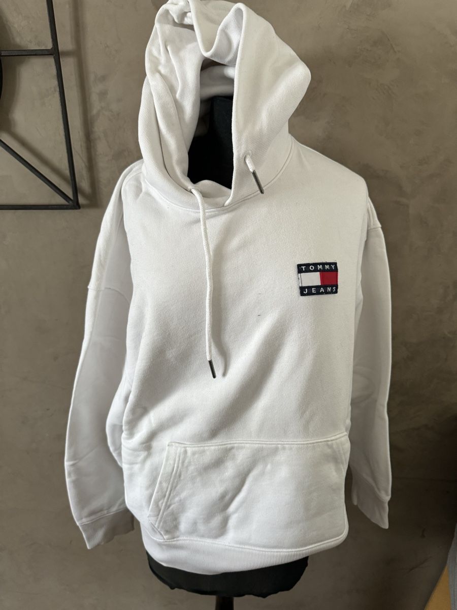 Tommy Hilfiger Maglioni & Felpe: Pull blanc Tommy Taille S Mel – Usato da Veyrier venduto da kimedovapa 1
