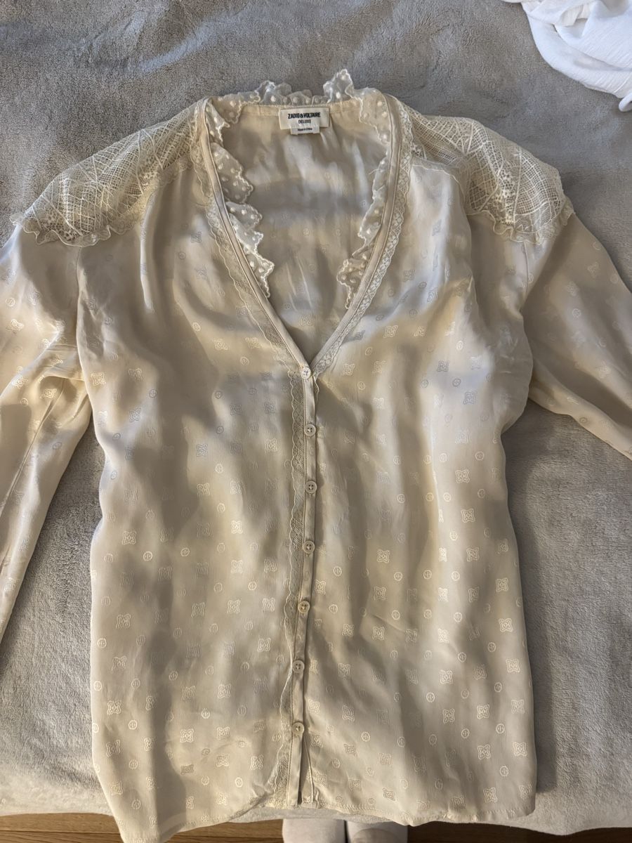 Zadig & Voltaire Chemisiers: Zadig & Voltaire Deluxe Bluse cremefarben Grösse S  – D'occasion à Solothurn par jgu_xfz2