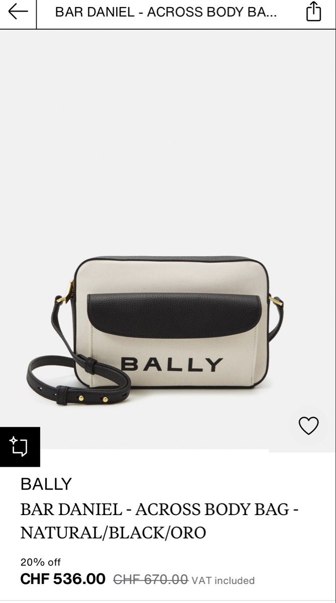 Bally Borse da donna: Bally Bar Daniel Crossbody Bag – Usato da Luzern venduto da rec_8srh 5