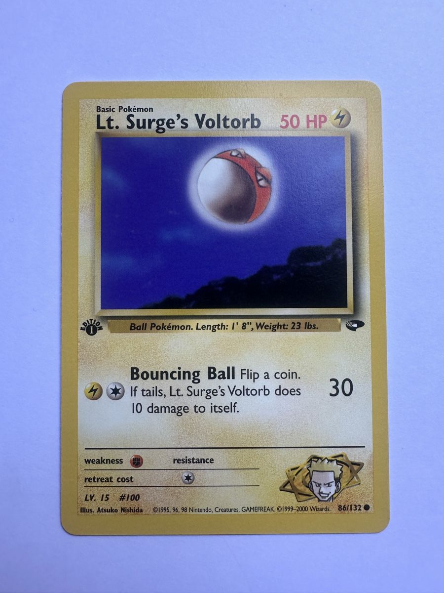 Lt. Surge‘s Voltorb 1st Edition - Gym Challenge - Ab 1.- CHF (Gebraucht ...