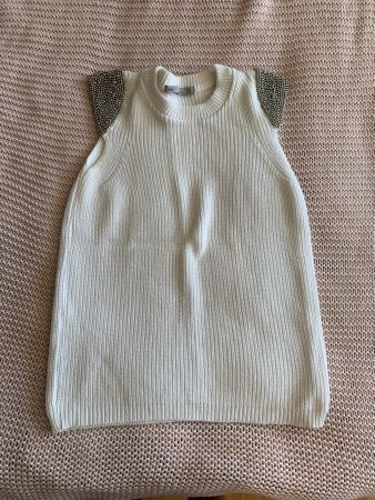 Pull blanc chic