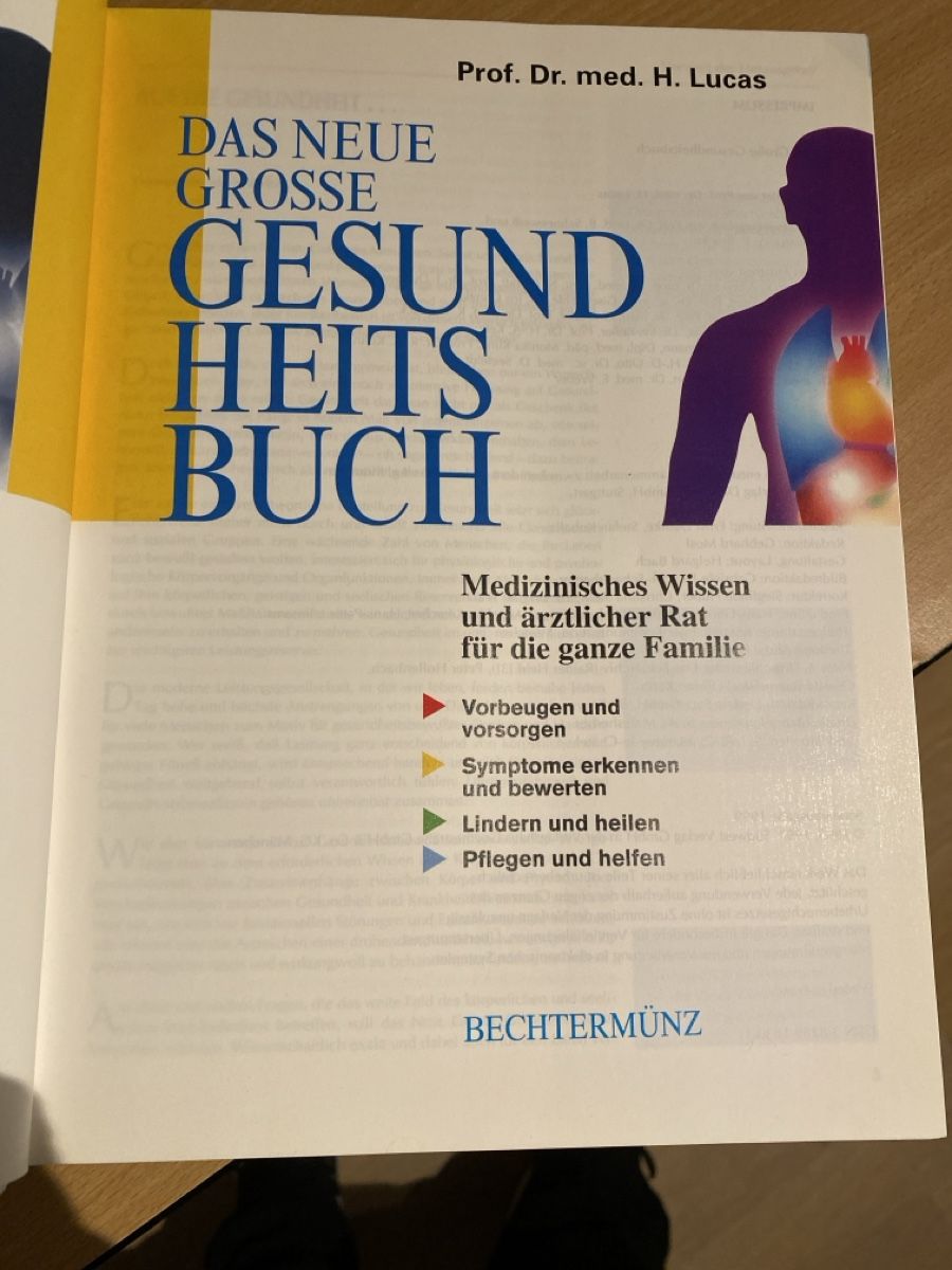 Libri: Gesundheitsbuch "Das neue grosse" – Usato da Dulliken venduto da Zuchu 3