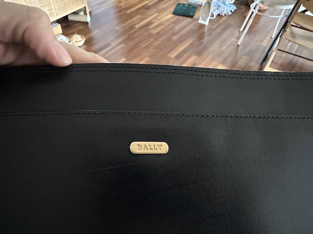 Bally Valigie & Borse: Bally Ledermappe / Dokumentenmappe, schwarz – Usato da Zürich venduto da fleurance01 2