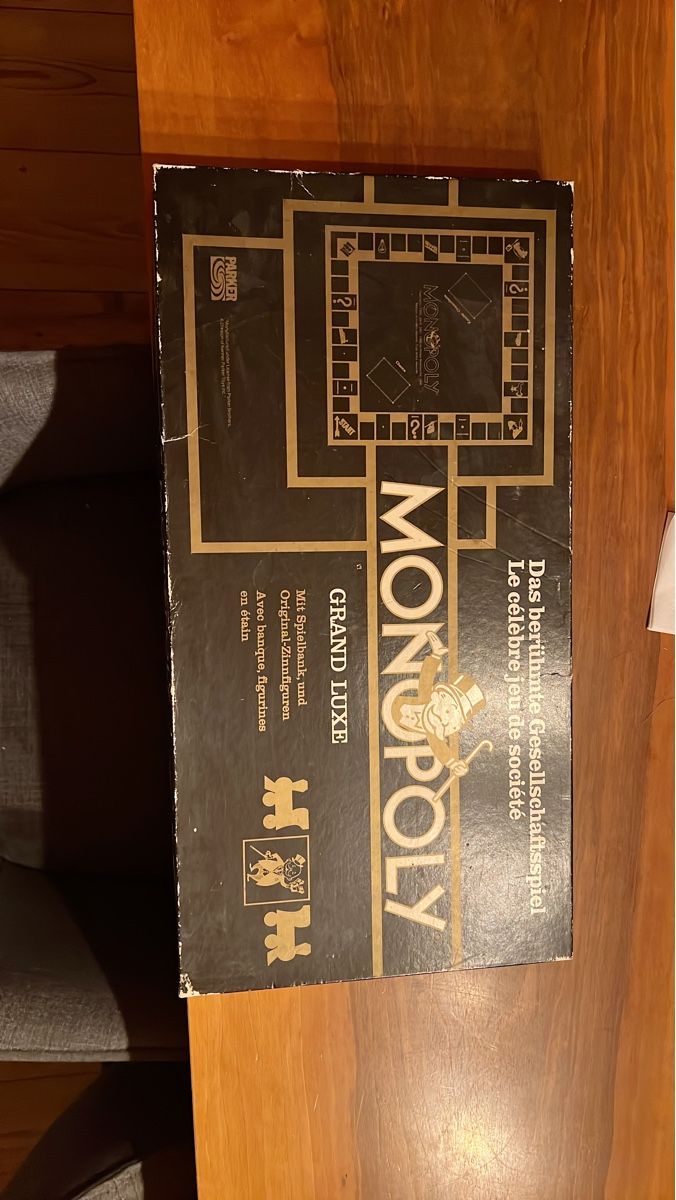 Parker Spiele: Monopoly Grand Luxe mit Zinnfiguren – Gebraucht aus Rotkreuz von perlengott