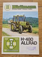 Original Prospekt Hürlimann Traktor H-480 Allrad
