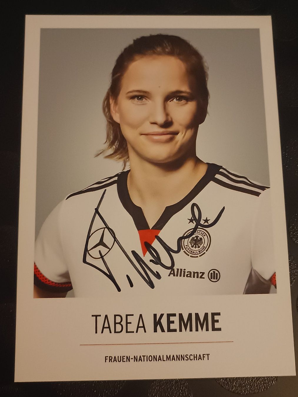 Autografi: Tabea Kemme - DFB Autogrammkarte - handsigniert – Usato da Menziken venduto da Artographs