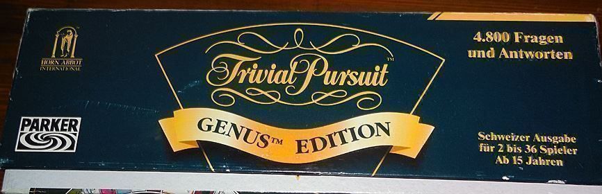 Giochi: Trivial Pursuit - Genius Edition 1995 – Nuovo e nell'imballaggio originale da Pura venduto da Puraaner 3