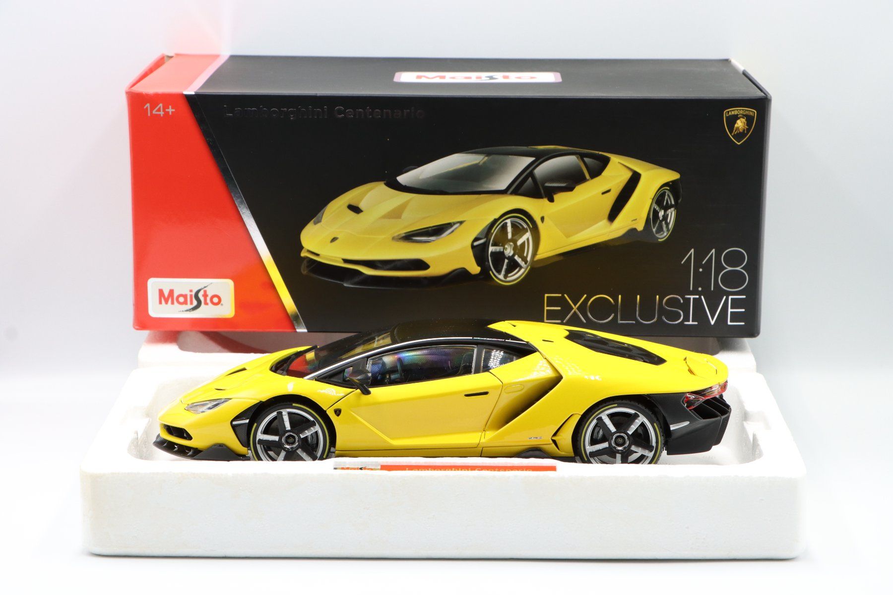 Lamborghini Modellini d'auto: Lamborghini Centenario 2016 1:18 Maisto Exclusive – Nuovo e nell'imballaggio originale da Bühl b.Aarberg venduto da modelldiecast
