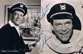 Eddie Constantine 1917-93 Autogramm Vintage Foto 9x14cm